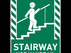 Stairway Use Handrail Sign